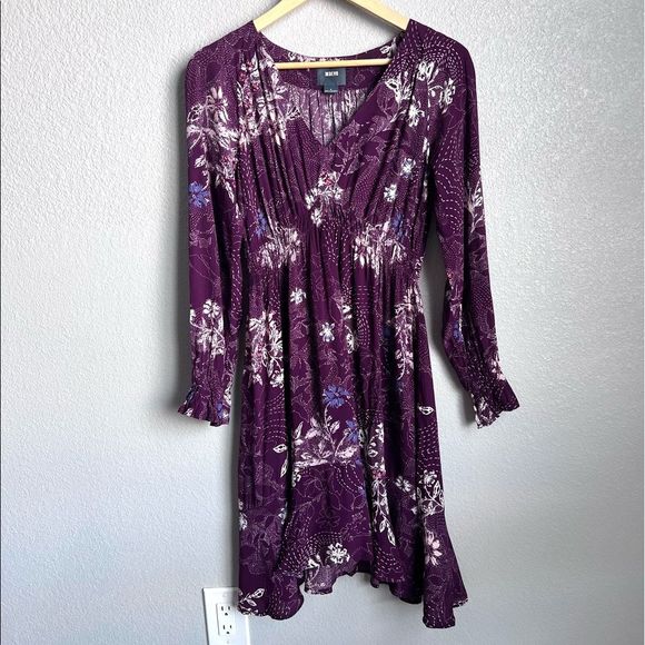 Anthropologie Maeve Monaco Ruffle Sleeve Dress Size Small - Picture 7 of 14